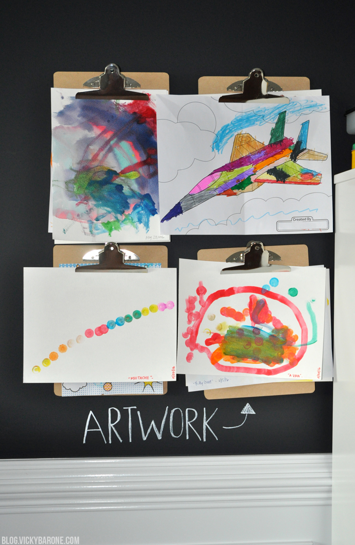 Kid's Art Room Tour | Vicky Barone