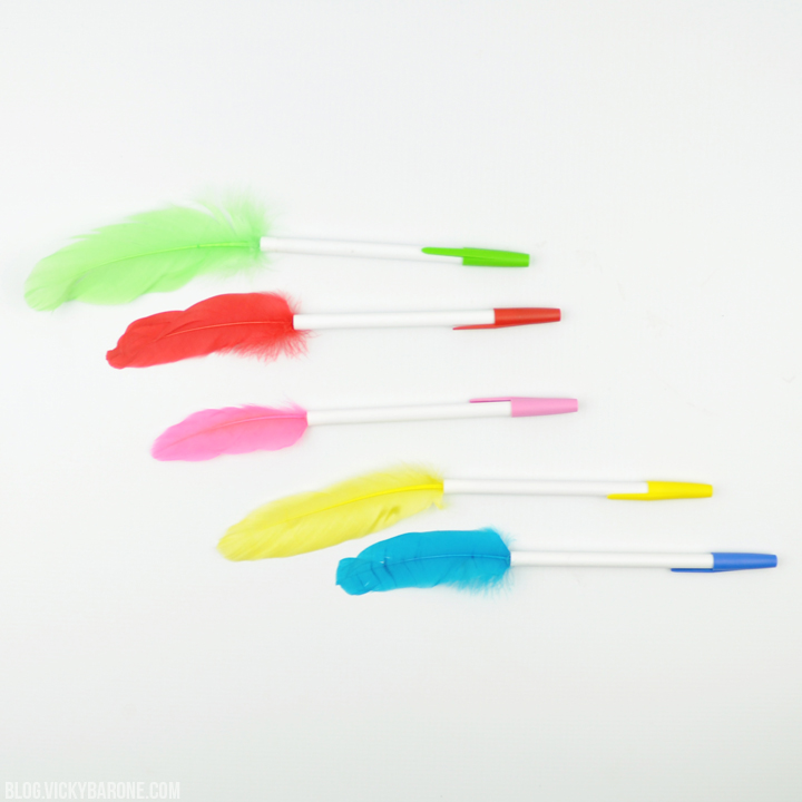 DIY Feather Pens | Back to School DIY Ideas | Vicky Barone