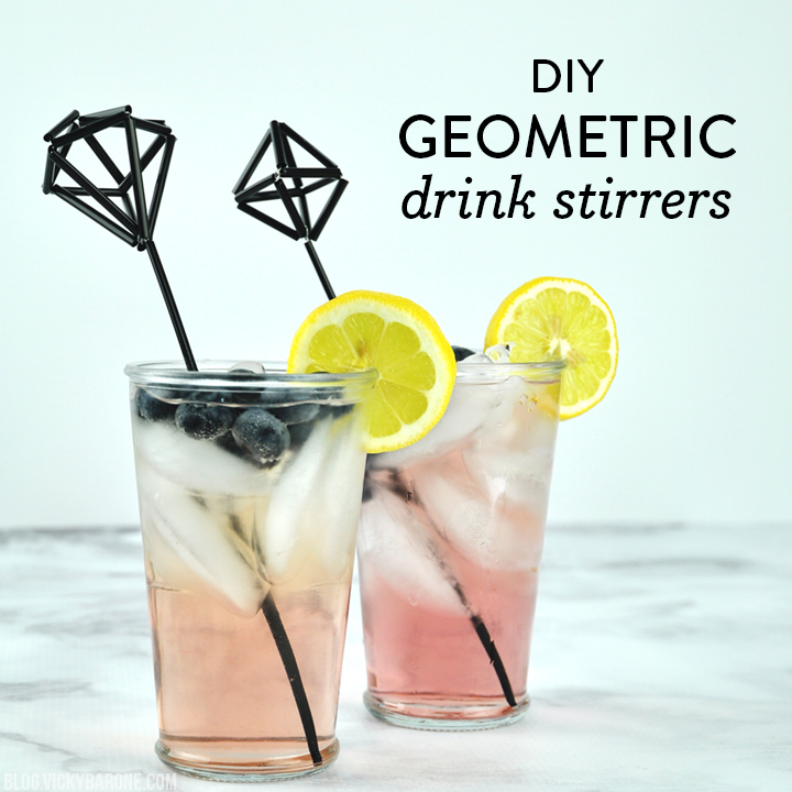 Geometric Drink Stirrers