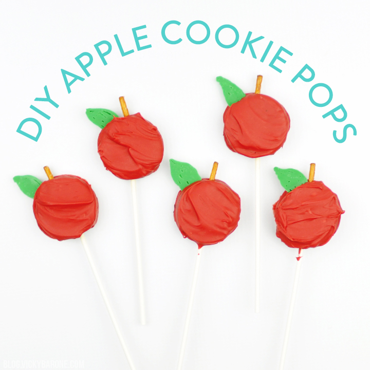 DIY Apple Cookie Pops
