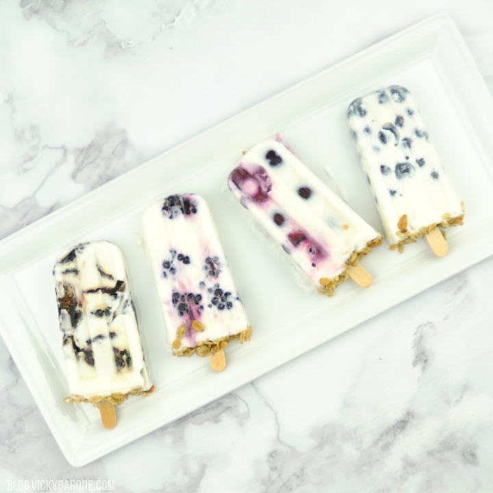 Fruit & Yogurt Breakfast Pops | Vicky Barone