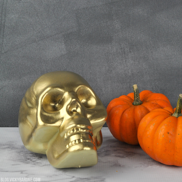 DIY Metallic Skull | Vicky Barone