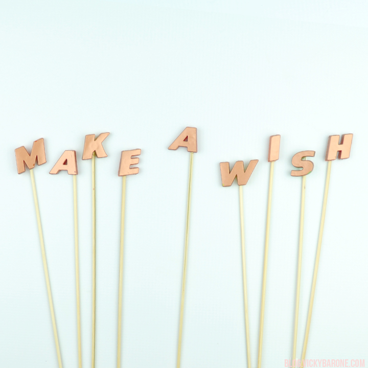 DIY Cake Topper Letters | Vicky Barone