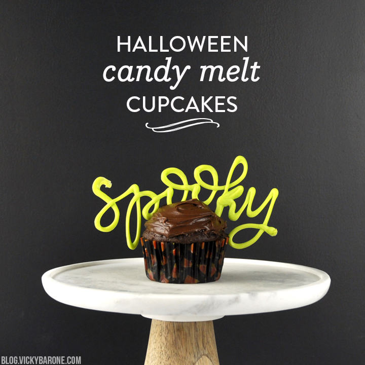 Halloween Candy Melt Cupcakes
