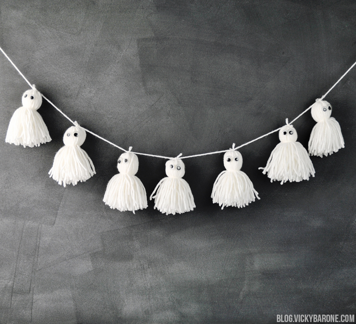 DIY Ghost Garland | Vicky Barone