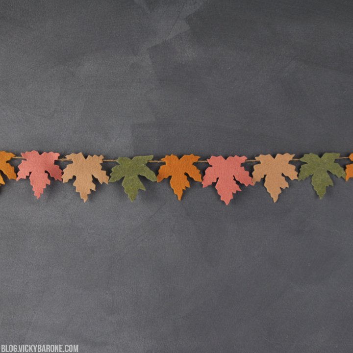 DIY Felt Leaf Garland | Vicky Barone