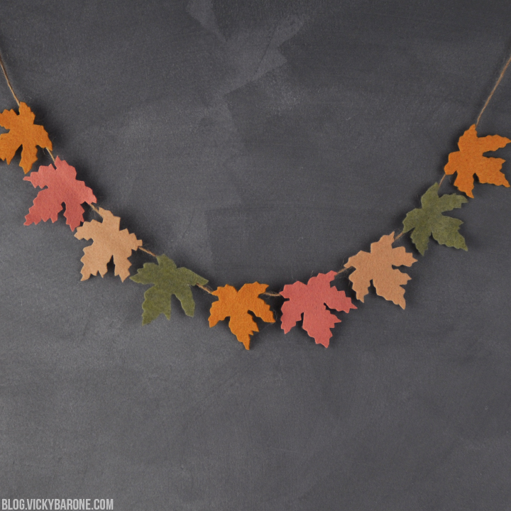 DIY Felt Leaf Garland | Vicky Barone