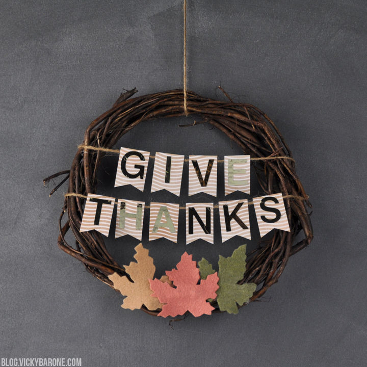DIY Thanksgiving Wreath | Vicky Barone