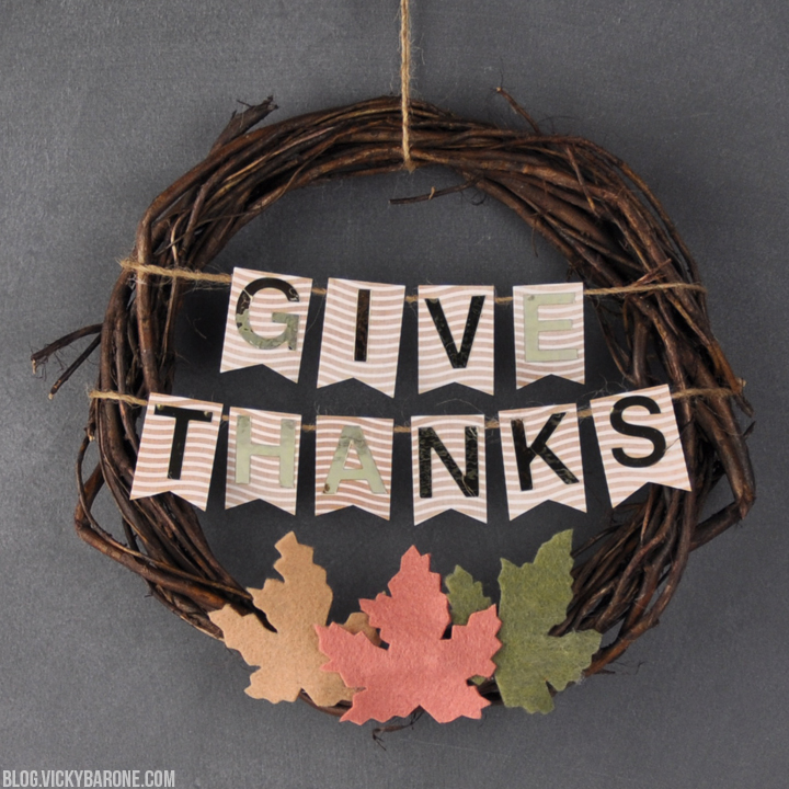 DIY Thanksgiving Wreath | Vicky Barone