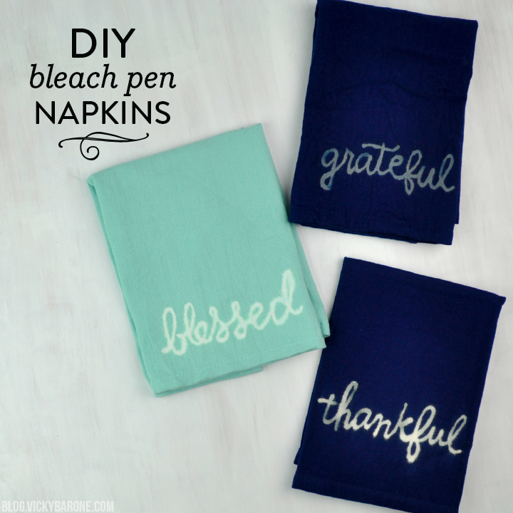 DIY Bleach Pen Napkins