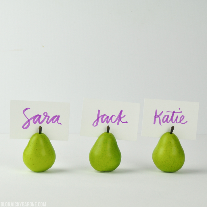 DIY Thanksgiving Place Cards | Vicky Barone
