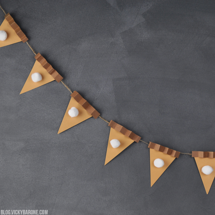 DIY Pumpkin Pie Garland | Vicky Barone