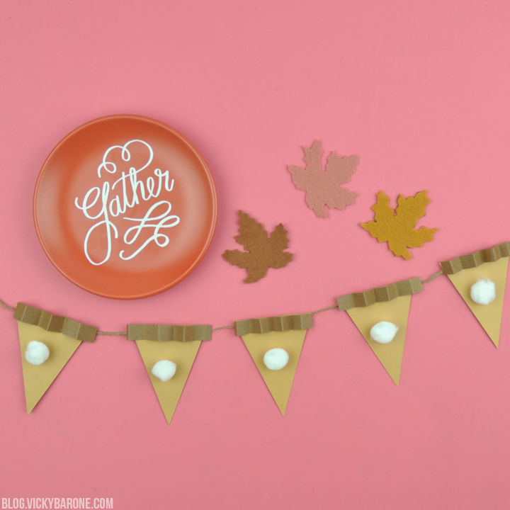 DIY Pumpkin Pie Garland | Vicky Barone