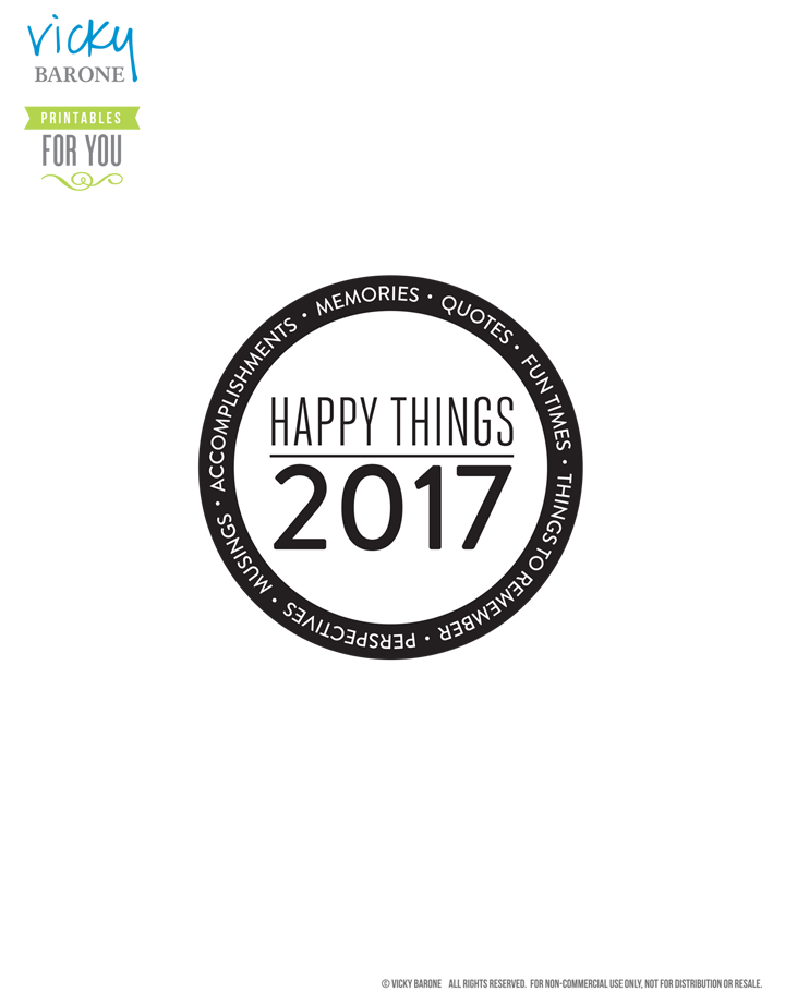 Happy Things Memory Jar 2017 | Vicky Barone